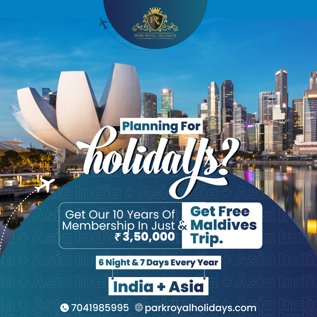 Social media ad design for Park Royal Holidays vacation package